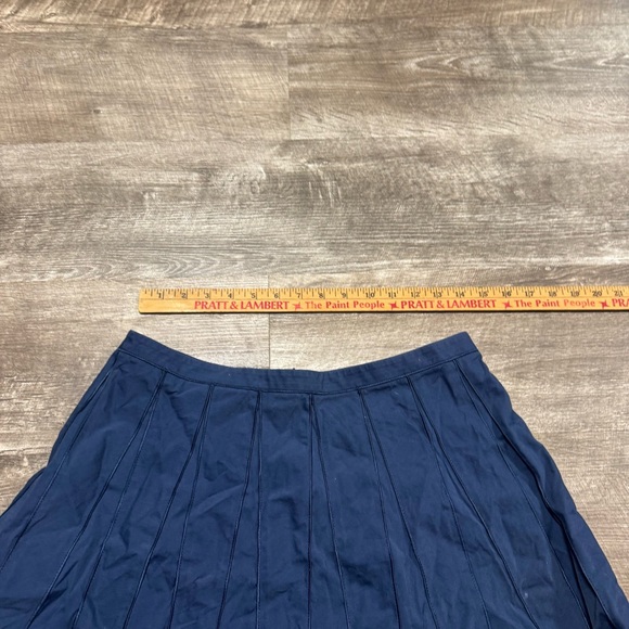 Lafeyette 148 New York Blue A-Line Skirt 6 - Picture 6 of 7